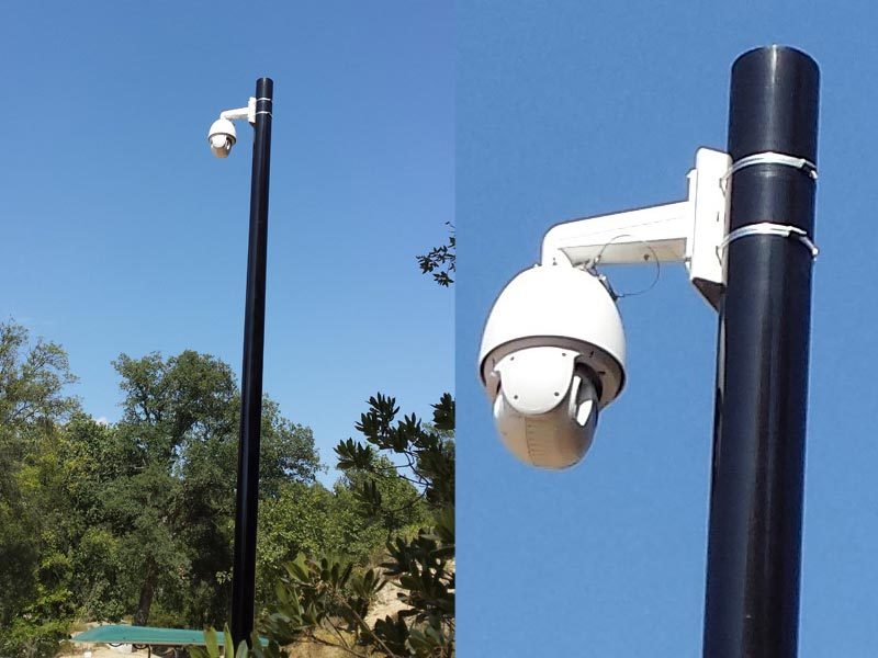 Pilier caméra ville hauteur 360 degrès