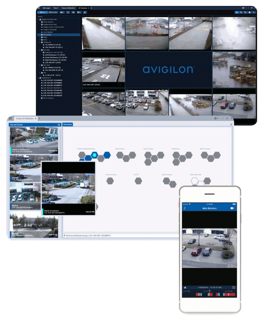 Avigilon caméra interface supervision vidéosurveillance Toulon, Var, Alpes Maritimes, Monaco, Paris
